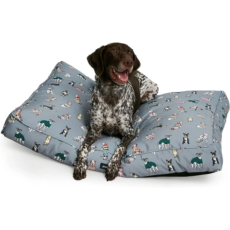 Rosewood x Joules Rainbow Mattress for Dogs, Large Dog Bed, Thickly Padded, Non-Slip Base, Washable, Luxury Pet Bed for Large Dogs