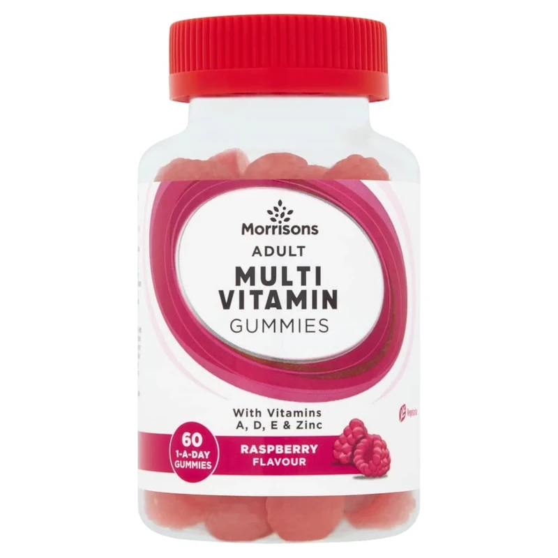 Morrisons Adult Multivitamin Gummies Raspberry 60s