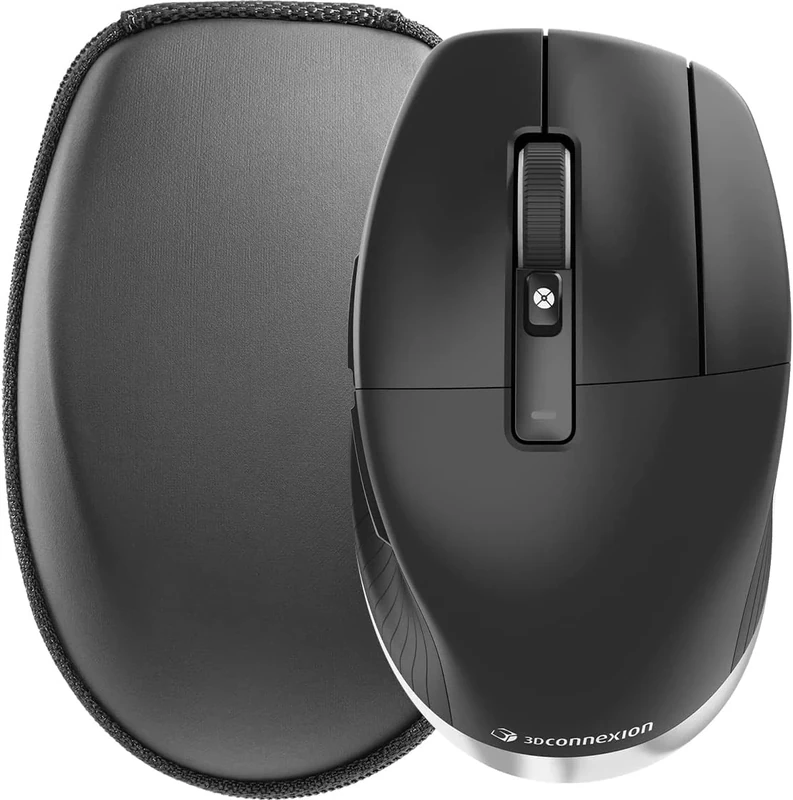 3Dconnexion CadMouse Pro Wireless (Ergonomic Mouse, Optical, Wireless, USB-C, Right-Handed, Black)