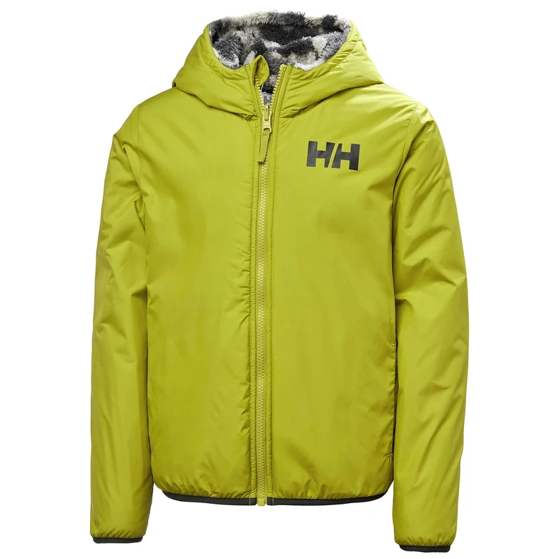 Helly Hansen Junior Unisex Jr Champ Reversible Jacket, Bright Moss, 16