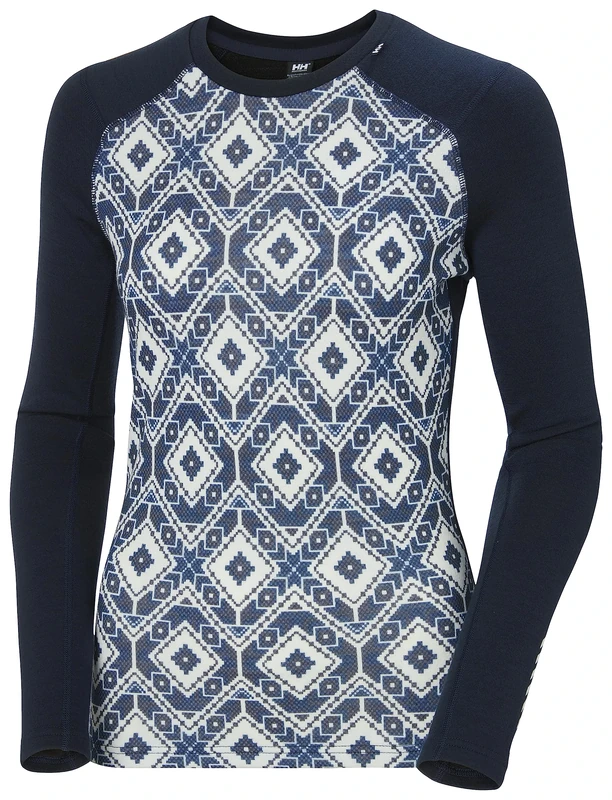 Helly Hansen Women's W Lifa Merino Midw Gra Crew, Navy, XL