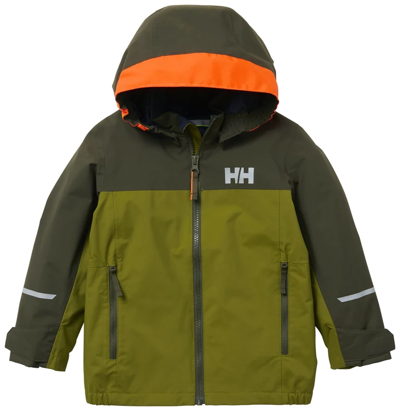 Helly Hansen Kids Unisex K Shelter Jacket 2.0, Olive Green, 4