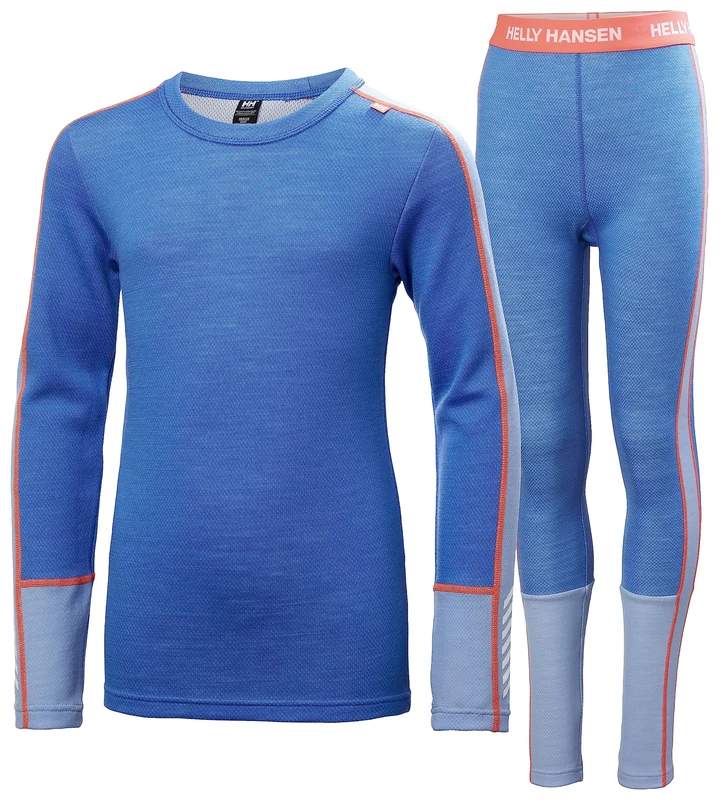 Helly Hansen Junior Unisex Jr LIFA Merino Midweight Set, Ultra Blue, 16