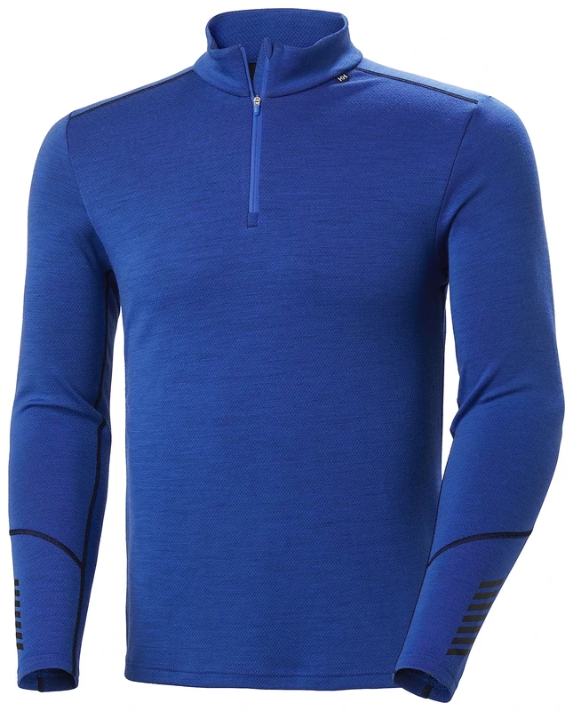 Helly Hansen Mens LIFA Merino Midweight 1/2 Zip, Cobalt 2.0, S