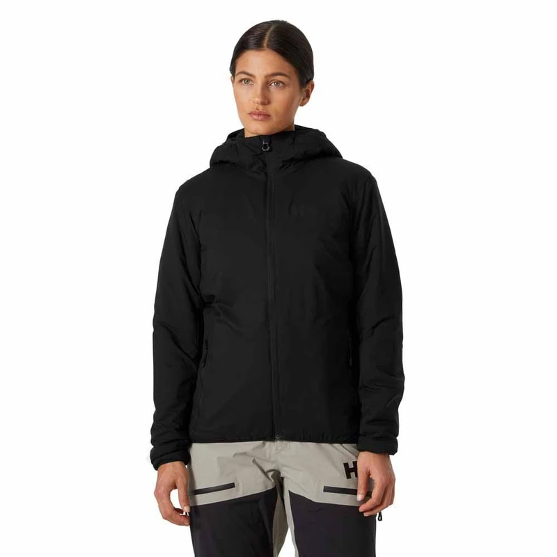 Helly Hansen Womens W Verglas Hooded Insulator, Black, XS