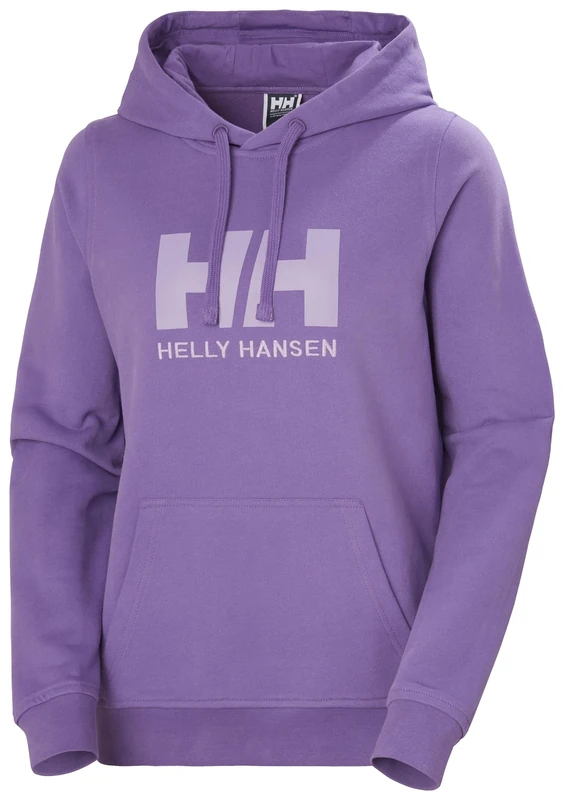 Helly Hansen Women's W HH Logo Hoodie, Electric Purple, L