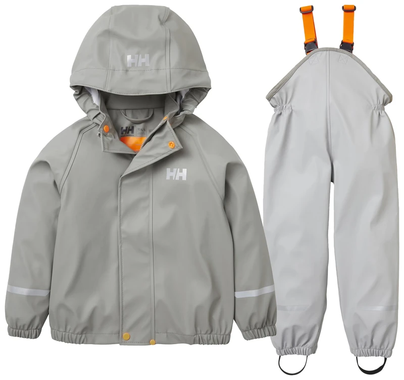 Helly Hansen Kids Unisex K Bergen 2.0 Pu Rainset, Concrete, 6