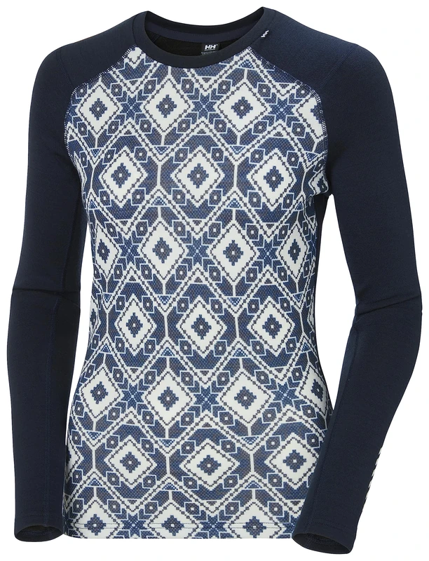 Helly Hansen Women's W Lifa Merino Midw Gra Crew, Navy, XS