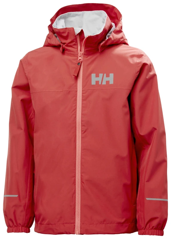 Helly Hansen Junior Unisex Jr Juell Rain Jacket, Poppy Red, 16