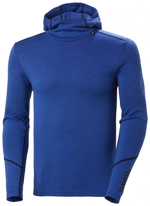 Helly Hansen Mens LIFA Merino Midweight Hoodie, Cobalt 2.0, M