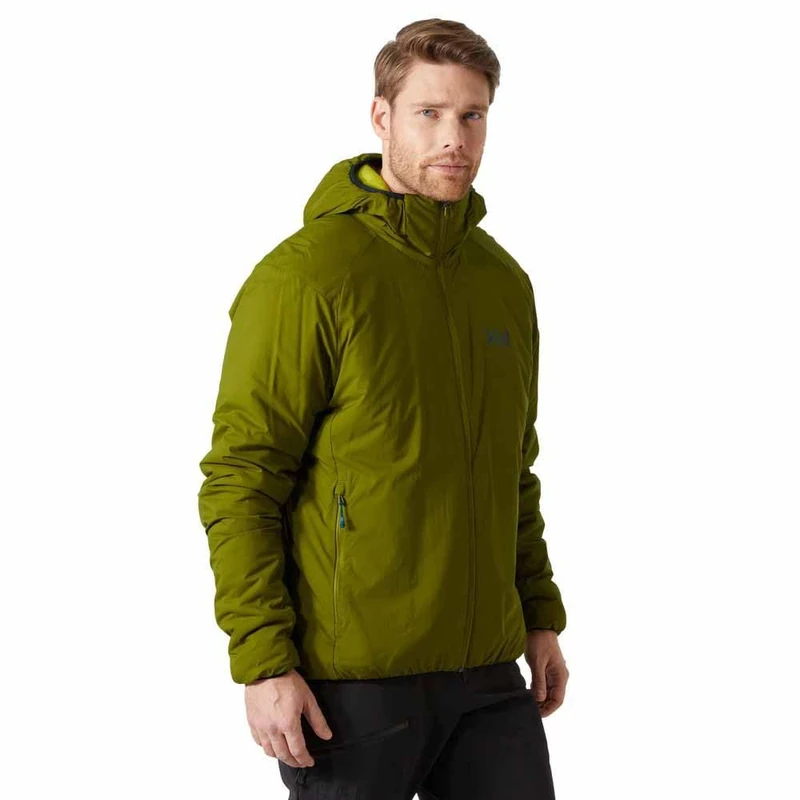 Helly Hansen Mens Verglas Hooded Insulator, Olive Green, L
