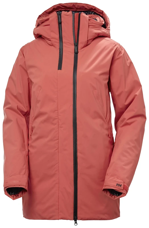 Helly Hansen Womens W Nora Long Insulated Jacket, Poppy Red, XS