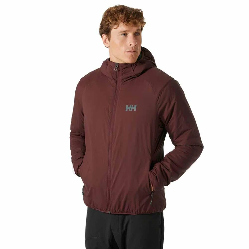 Helly Hansen Mens Verglas Hooded Insulator, Hickory, L