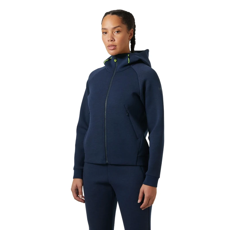 Helly Hansen Women's W HP Ocean FZ Jacket 2.0, Navy, XS
