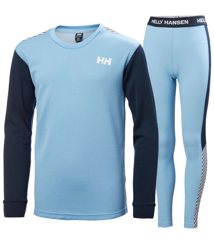 Helly Hansen Junior Unisex Jr HH LIFA Active Set, Bright Blue, 16