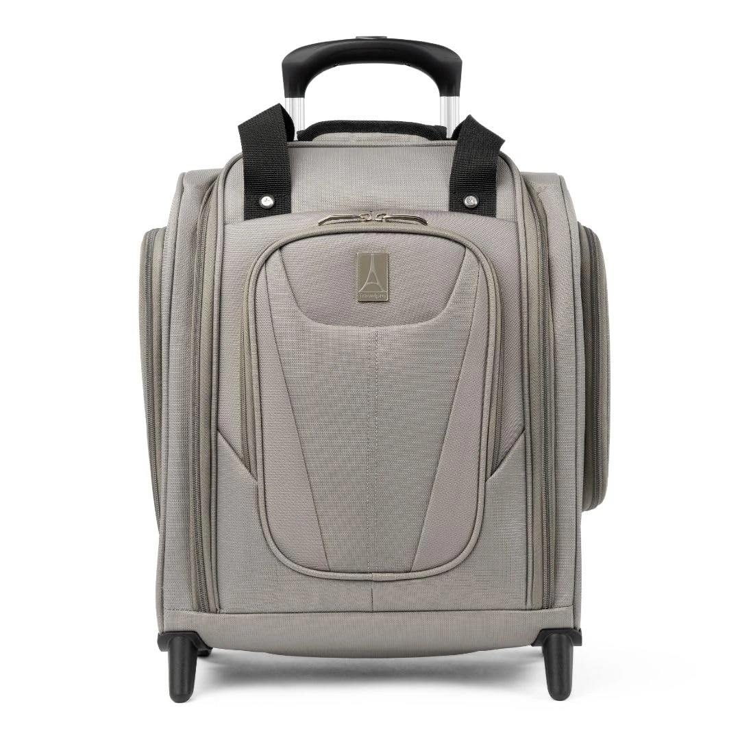 Travelpro Suitcase Maxlite 5 Softside Lightweight Rolling Underseat Compact Carry on Upright 2 Wheel Bag, Men and Women, Champagne, 45x38x22 cm