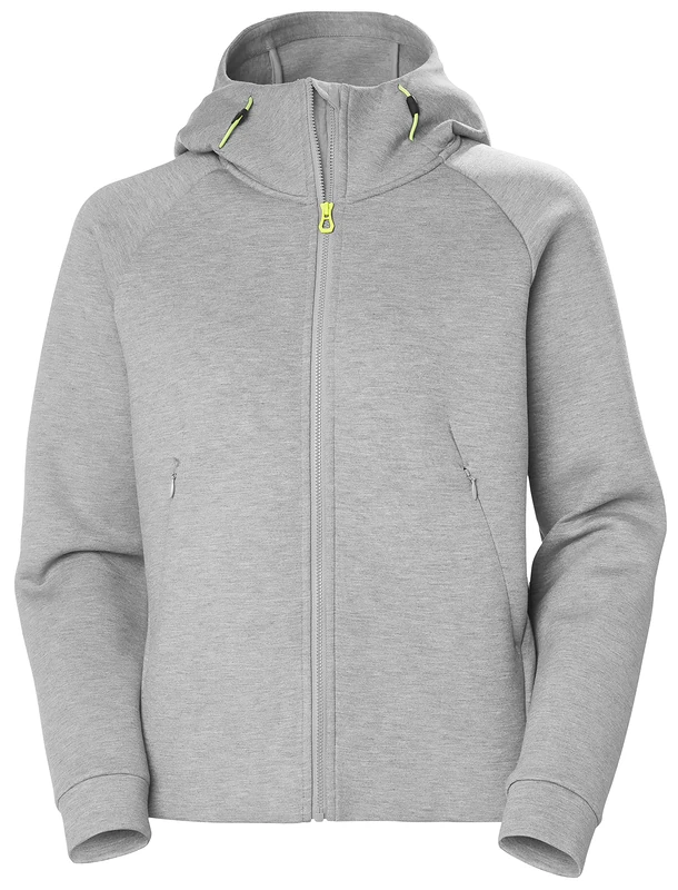 Helly Hansen Women's W HP Ocean FZ Jacket 2.0, Grey Melange, L