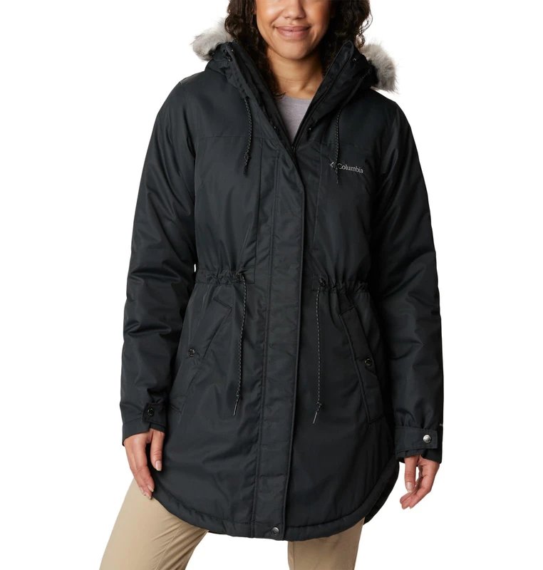Columbia Women's Suttle Mountain Mid Jacket, Winter Jacket, Black, Size XS