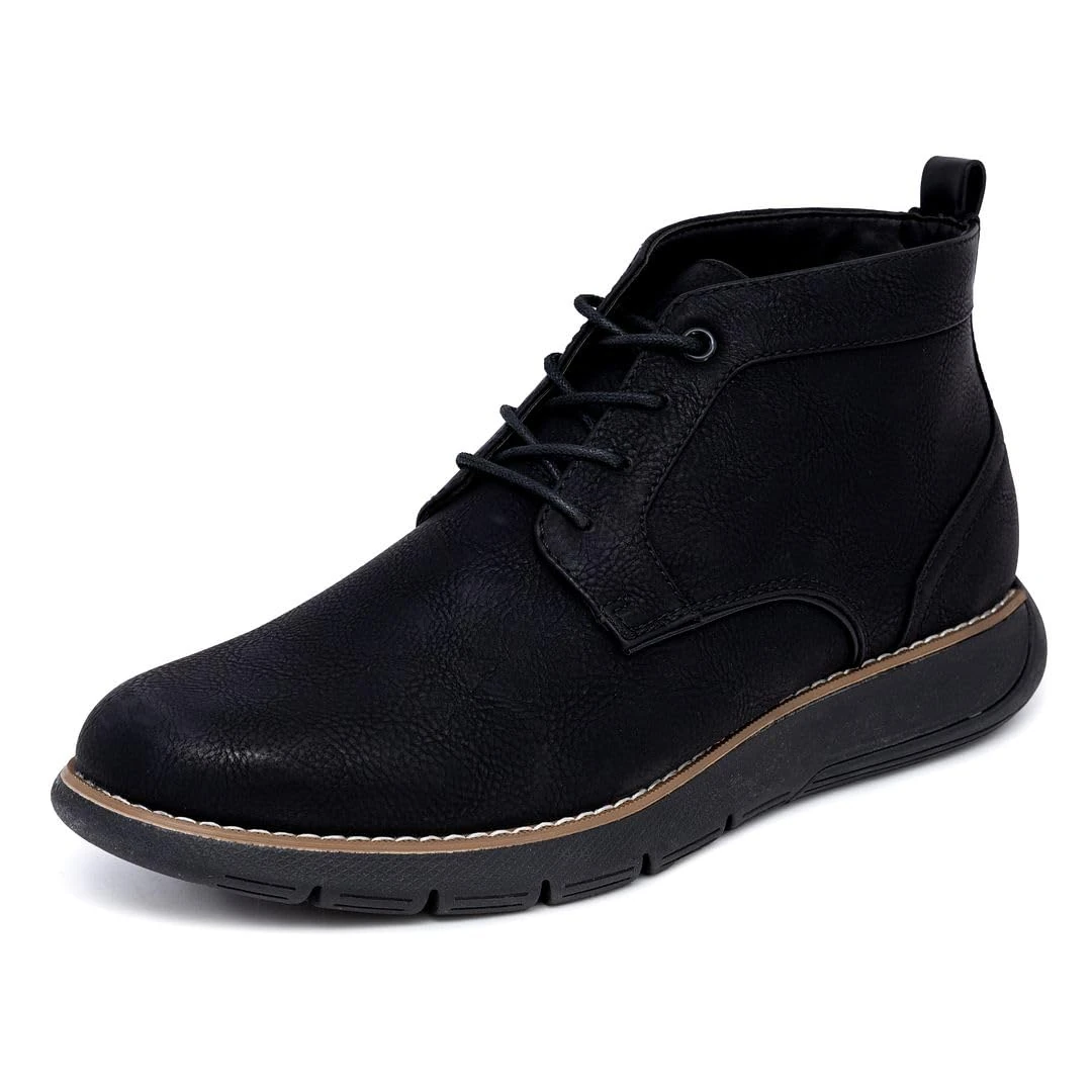 Nautica Men's Chukka Boot: Dress Casual Lace-Up Ankle Shoe Oxfords & Desert Boots, Black-cassius, 8 UK