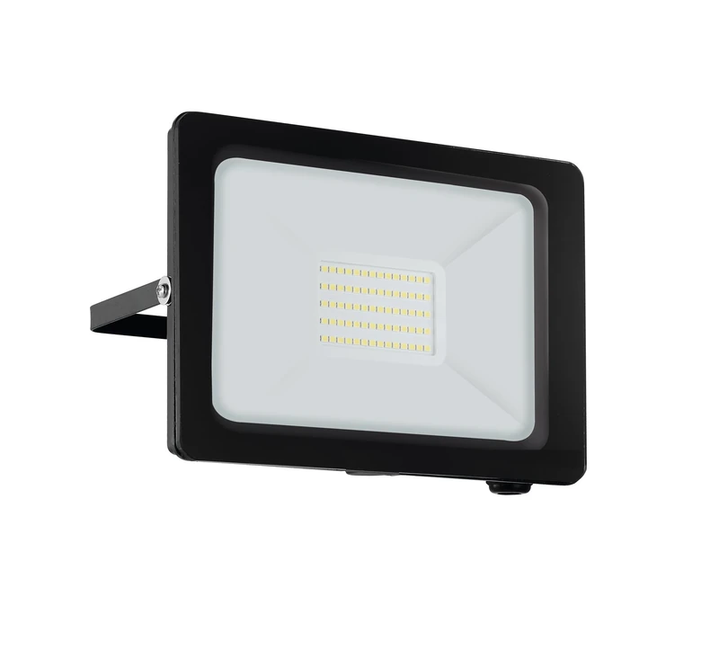 Eglo LED Outdoor Wall Spotlight Faedo 3, Outside Light Made of Black Aluminium, Porch Lighting, Neutral White lamp, IP65