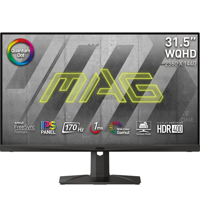 MSI MAG321QR QD écran plat de PC 80 cm (31.5") 2560 x 1440 pixels Wide Quad HD Noir