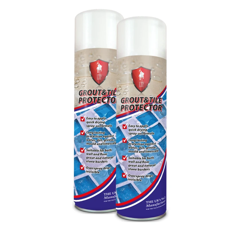 LTP Grout Sealer Tile Protector Spray Can Aerosol (600ml- 2Cans)