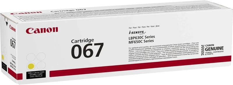 Canon 067 Yellow Toner Cartridge
