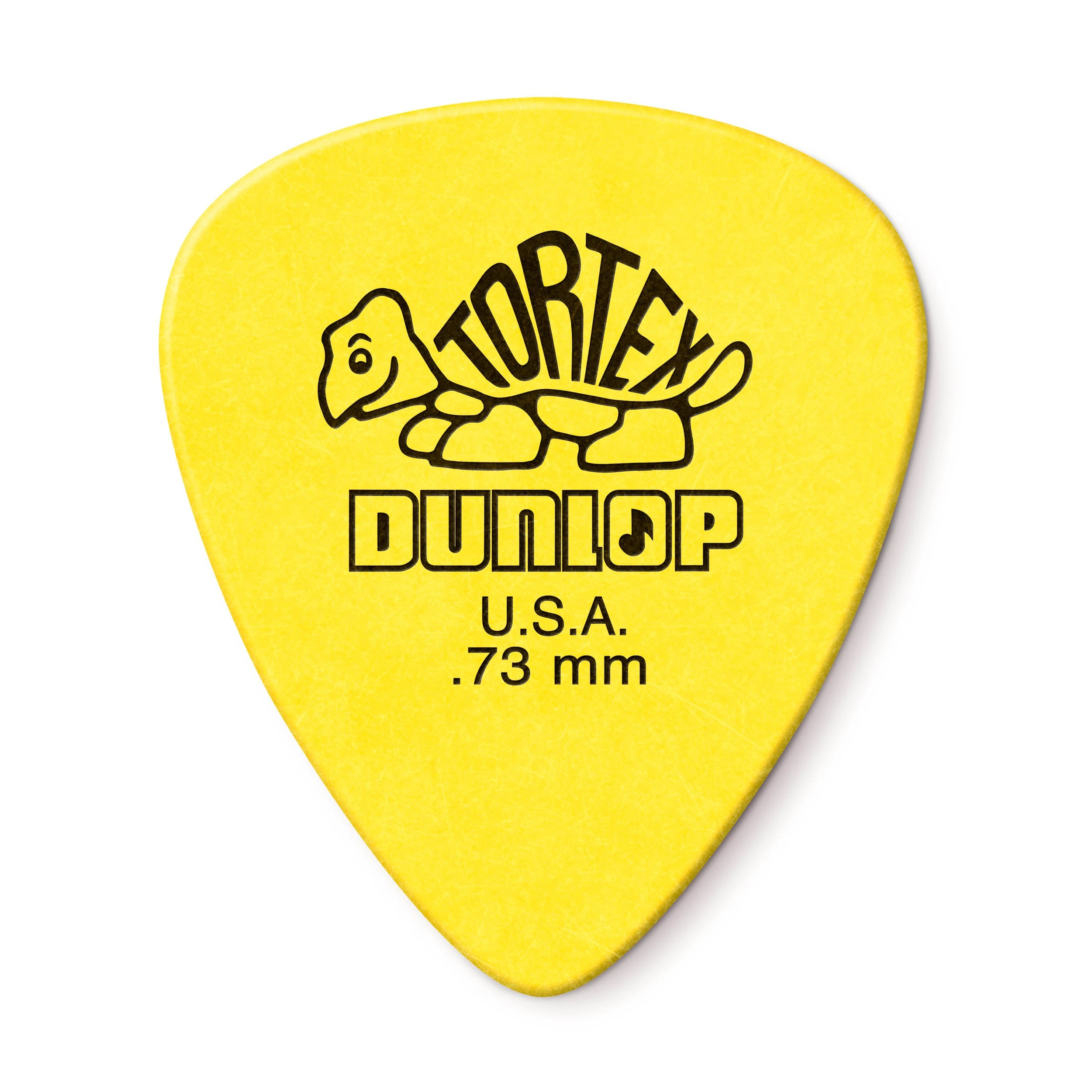 Dunlop Tortex Standard .73mm Yellow Guitar Pick, 24 Pack