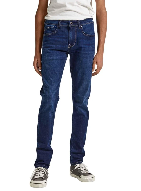 Pepe Jeans Men's Finsbury Jeans, Blue (Denim-cs3), 28W / 34L