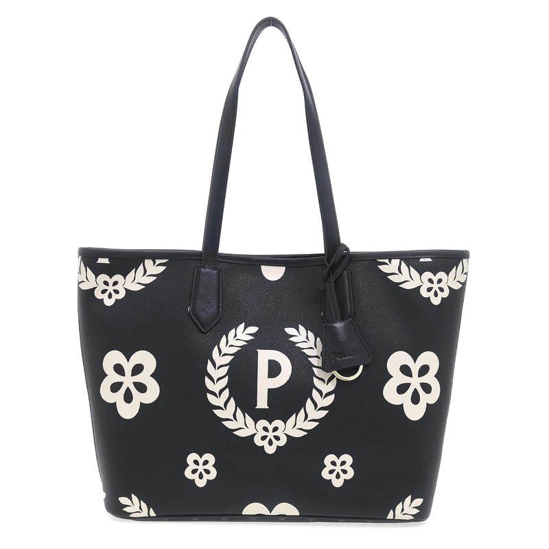 Pollini HERITAGE MAXI CENTRAL LOGO SHOPPING BAG