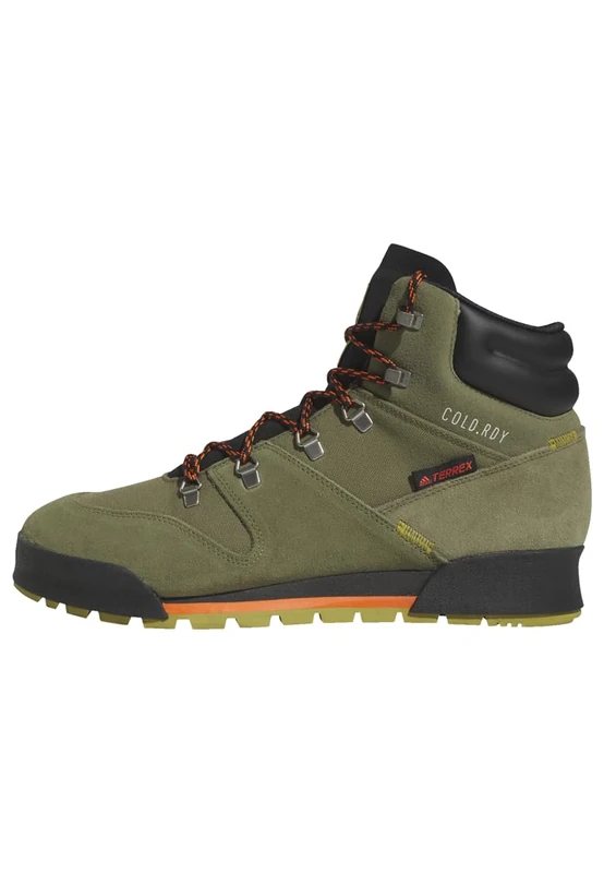 adidas Men's Terrex Snowpitch C.rdy Sneaker, Olifoc Negbás Olipul, 3.5 UK