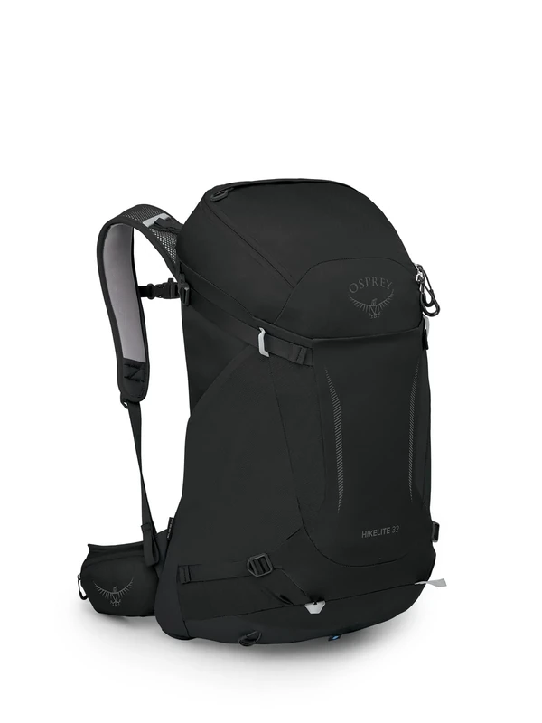 Osprey Hikelite Unisex Backpack, 32L, Black, M/L