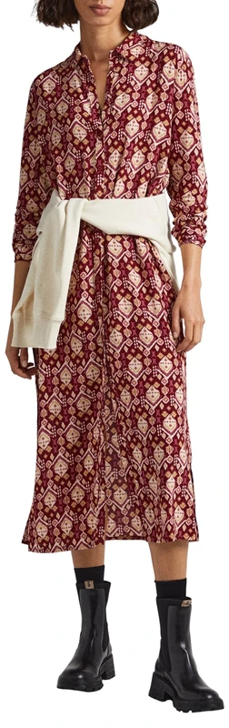 Pepe Jeans Women's Gloria Dress, Multicolour (Multi), L