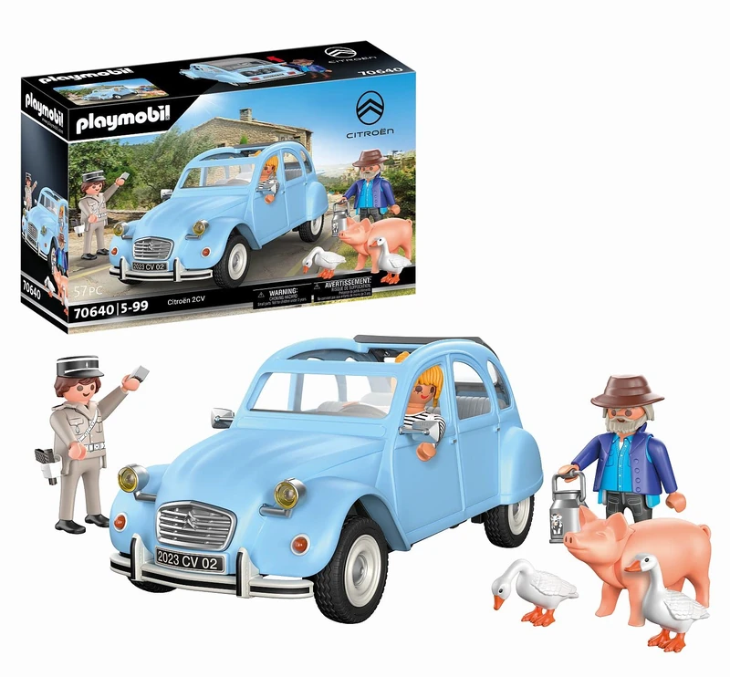 Playmobil 70640 Classic Car Citroën 2CV, Car with removable top, Collector's item for car enthusiasts, Toy for collectors and children ages 5+