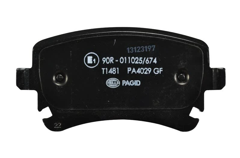 HELLA 8DB 355 037-681 Brake pad set - with acoustic wear warning - T2665 - for e.g. CITROEN/FIAT/OPEL/PEUGEOT/TOYOTA