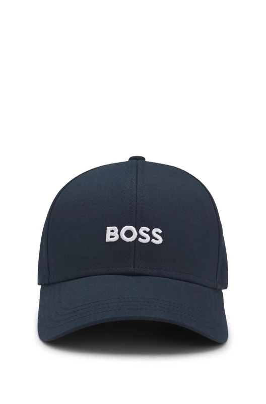 BOSS Kids Cotton Logo Baseball Cap Dark Blue One Size