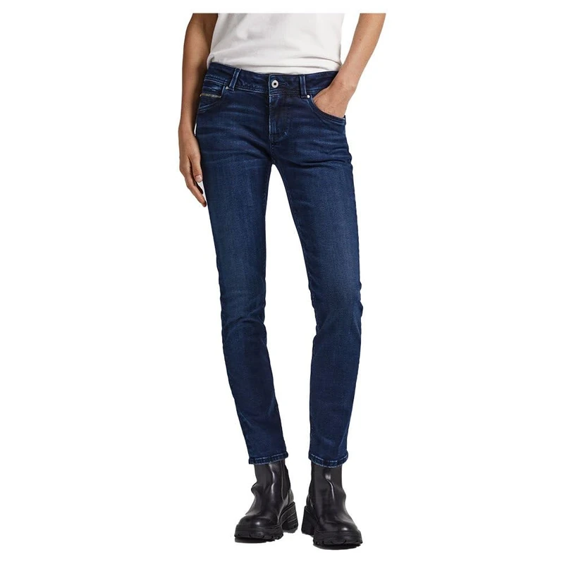 Pepe Jeans Women's New Brooke Jeans, Blue (Denim-xv7), 24W / 34L