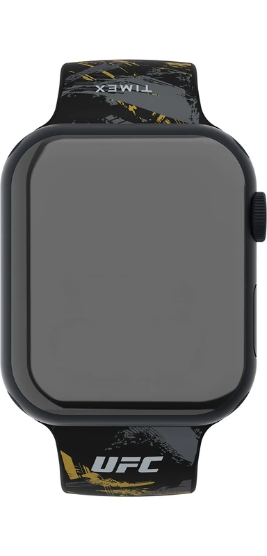 Timex UFC Apple Watch Band (42mm - 49mm) - Black Silicone Strap TW7D05900