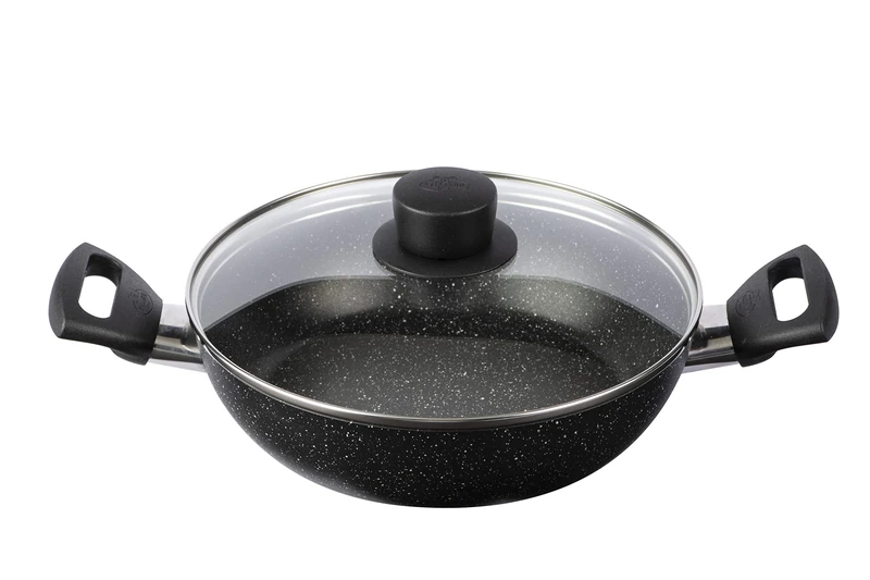 BALLARINI Vipiteno Casserole Dish with lid, Non-Stick Casserole Dish, Aluminium, Round, 24 cm