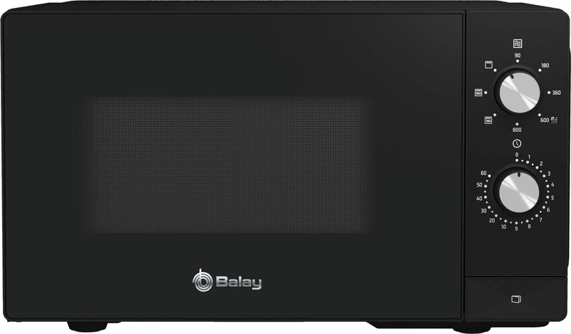 Balay, 3WG3112X2 Microwave, Mechanical, Free Installation, Grill, 20 L, Aqualisis, Ap. Side Left, Black/Stainless Steel