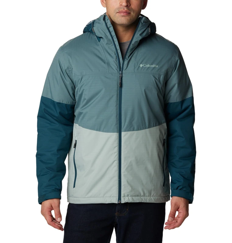 Columbia Men's Point Park Insulated Jacket, Winter Jacket, Metal/Night Wave/Niagara, Size S
