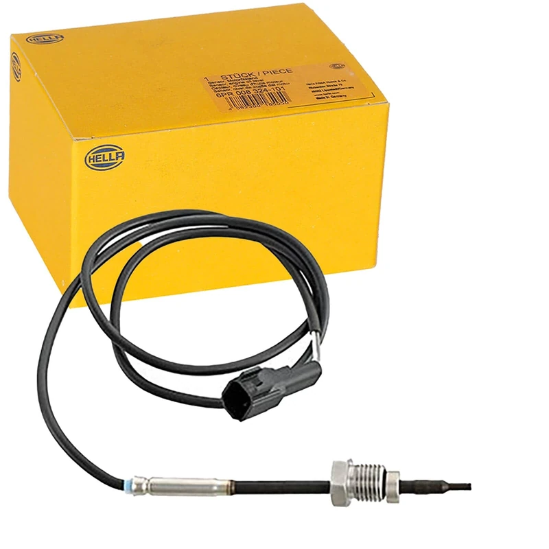 HELLA 6PT 358 181-761 Sensor, exhaust gas temperature - 2-pin connector - Bolted - Cable: 740mm