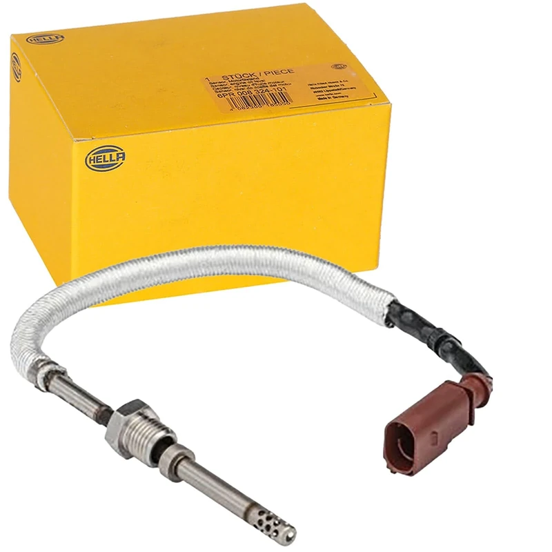 HELLA 6PT 358 181-531 Sensor, exhaust gas temperature - 2-pin connector - Bolted - Cable: 220mm