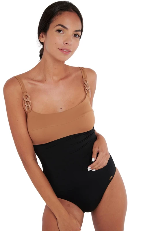 Livia Escona Duya Women's One-Piece Swimsuit, Black, S