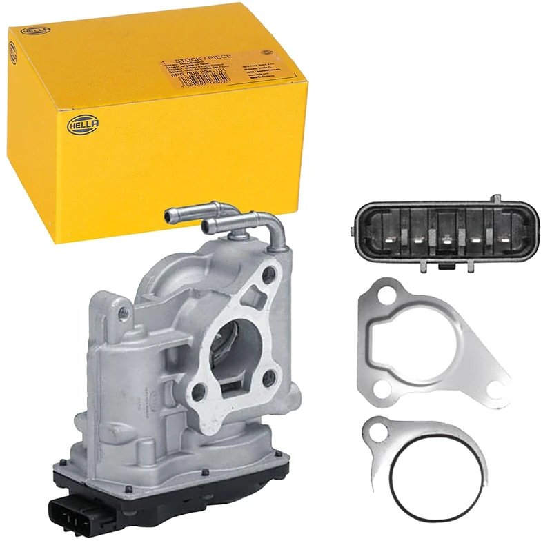 HELLA 6NU 014 864-571 EGR Valve - 12V - Electric - 5-pin connector - with seal rings