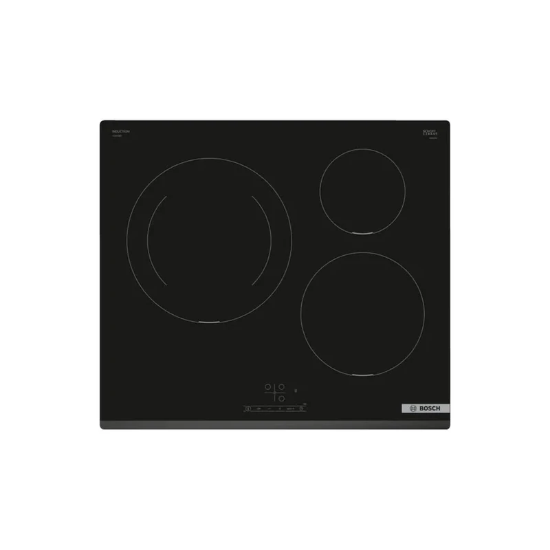 Bosch PIJ631BB5E ENCIMERA INDUCCIÓN ENCASTRABLE 60 CM. 3 ZONAS BLACK/BISEL DELANTERO TOUCHSELECT AREA DE 28 CM