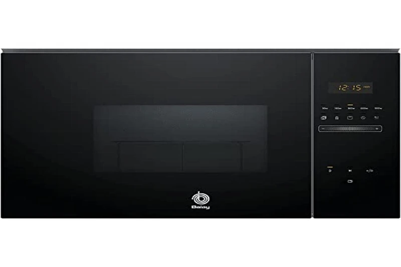 BALAY, 3CG5175N2 - Microwave, Electronic, Built-In, Without Frame, 38 cm, 25 L, 5 F, Aqualisis, Ap. Left, Black Glass