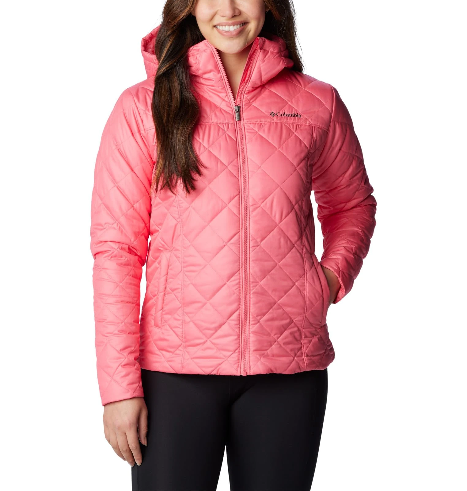 Columbia Women's Copper Crest Hooded Jacket, Camellia Rose, M