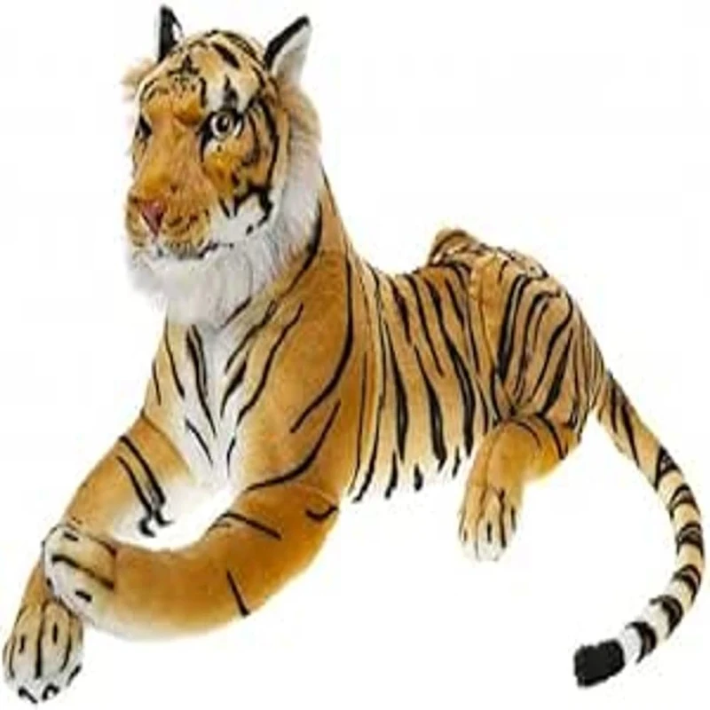 PMS 443037S Moulded Head Jungle Creature | Lifelike Tiger Plush Toy | Huge and Huggable |160cm | 1pc. Accessory, Orange