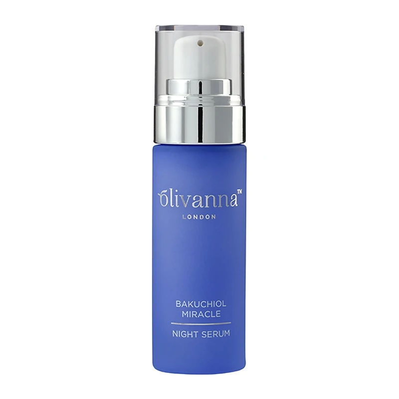 Olivanna Bakuchiol Miracle Night Serum | Rejuvenating Face Moisturizer For Women | Anti Aging & Anti Wrinkle Face Serum | Skin Care For Sensitive Skins | Vegan Brightening Serum Against Inflammation